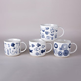 Кружка 450мл 2, микс 4 цв. 8085 (12)