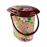 Ведро-туалет пласт 17л Плетенка М2329  (10)