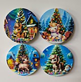 Магнит керам. круг. Лошадь BW918 (12/288)