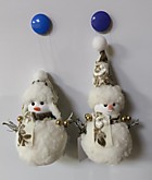 Украшение подвесное Снеговик 12см 61-1 (12/360)