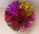 Растяжка одиночная СНЕЖИНКА №1 1шт (фольга) (10)