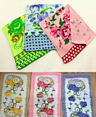 Изделие текст. 30х65 махр. Цветы W-4 (10/240)