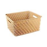 Корзина пласт Плетенка 350х290х175 беж 150407 г.Октябрьский (9)