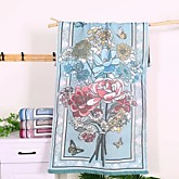 Пол-це 35х75 ХБ цветы(10)