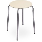 Табурет 4 ножки Эконом круг. сиденье (бежевый) ДСП ТЭ2 (1)