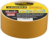 Лента клейкая двустор. армированная тканью 5м (50мм) STAYER PROFI (72)