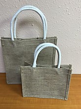 Сумка тканевая "рогожка" 17х22х13