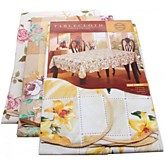 Клеенка ПВХ с каймой "волна" 150х150 (72)