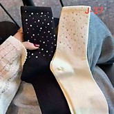 H0CKИ жен. высокая резинка/стразы J-37 (10) 