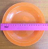 Тарелка пласт. мелкая d-19см