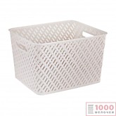 Корзина пласт Плетенка 350х290х225 беж. М3489 г.Октябрьский 160795 (8)