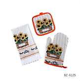 Набор прихваток для кухни + тряпка (12/240) 