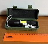 Фонарик ручной в футляре + USB кабель BL-T6-29 (240)