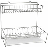 Сушилка д/посуды металл. 2-х ярусная б/поддона арт. ТНП-1.1 (г.Орел) (поддон 370мм) (2)