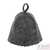 Шапка для бани/сауны Классика серая "Hot Pot", войлок 455233 (20)
