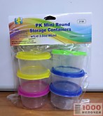 Набор контейнеров мини кругл. 6шт 2138 (144)