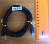 Шнур USB заряд. устр. 2м для Android 198-2 плетен.(10/300)