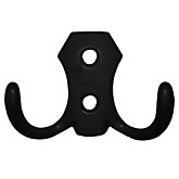 Крючок мебельный малый черный - С (КМ-2) (25) Саратов