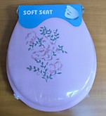 Сиденье д/унитаза мягкое вышивка 79-4-12