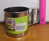 Сито-кружка д/муки металл. d-10см, h-9.5см  CA-L357 (12/120)