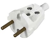 Вилка электр. универс. с хвост.  без/з В6-001"2672" 550 (10)