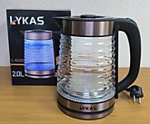 Эл/чайник стекл. корпус 2.0л LYKAS L-6320 (12)