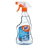 Ср-во д/стекол HELP 500мл с нашатырным спиртом (12)