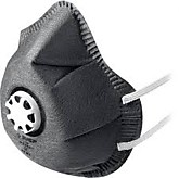 Полумаска техническая коническая ЗУБР с угольным слоем с фильтром 