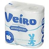 Т/бумага VEIRO Домашняя 4 рул/уп. 2-х сл. (12)