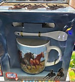 Кружка НГ с крышкой/ложечкой подар.упак. (60)