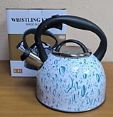 Чайник н/ржав. сталь 2,5л со свистком цветной/рисунок (12)