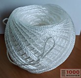 Шпагат п/пропиленовый крученый белый 100м (48)