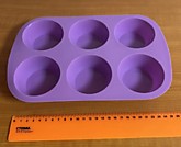 Форма силик. "Маффин" 6 порц. ВAC-090
