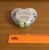 Швейный набор в конт. "сердце"№1819