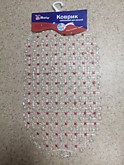 Коврик д/ванной резиновый Капля 63x34см (60)