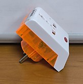 Тройник-переходник бело-оранж. 616 (12/240)