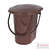 Ведро-туалет пласт 18л корич.М7619  (10)