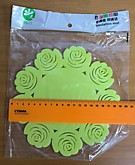 Подставка п/горячее d-19см силиконовая 2шт "Цветы" (240)