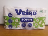 Т/бумага VEIRO Softy 8 рул/уп. 3-х сл. (6)