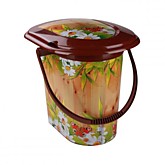 Ведро-туалет пласт 17л Летний день 93124 (10)