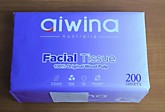 Салфетки бумажные AIWINA 200шт 2-х сл. (80)