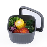 Контейнер пласт.рифленый 1100ml 9022B (80)