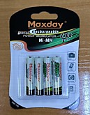 Батарейка аккумулятор. мизинч. Maxday AAA 2700 mAh/1.5V (14/560)