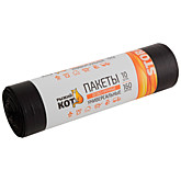 Мешки д/мусора 160л 10шт/рул. особо прочные Рыжий кот черные (15)