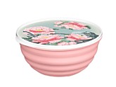 Миска Латина Homver 1,1л с крышкой и декором Сад пионов (12)