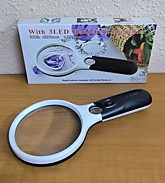 Лупа с подсветкой (бат. АААх3) 6903А (100)