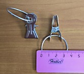 Кольцо гардинное металл. c зажимом D35/30 1шт YL02 (100)