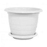 Горшок цв Виола 1,0л с подд. белый М1529  (20)