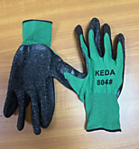 /перч/ прорезиненные KEDA зеленые 804# (10/600)